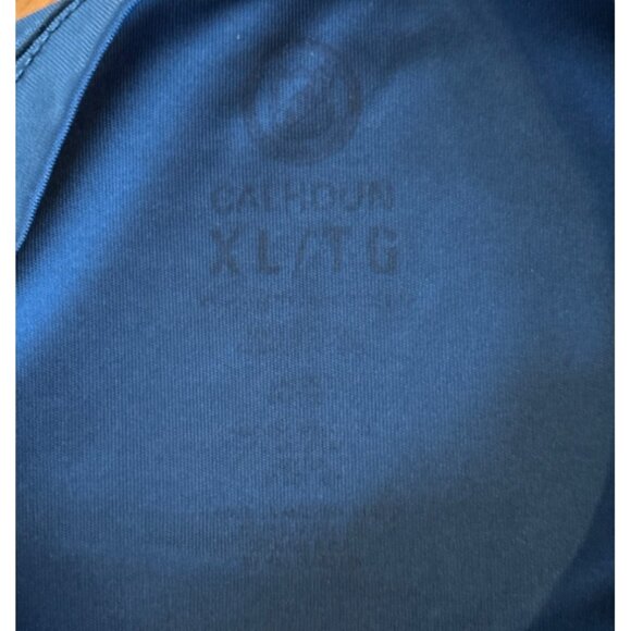 Toronto Maple Leafs Calhoun Blue T-Shirt XL Mens Athletic Fit Polyester Sports T - Picture 3 of 5